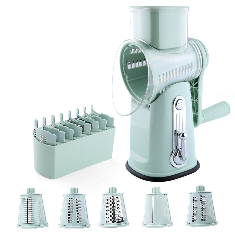 skorter | 5 In 1 Vegetable Slicer, Rotating Cheese Plane