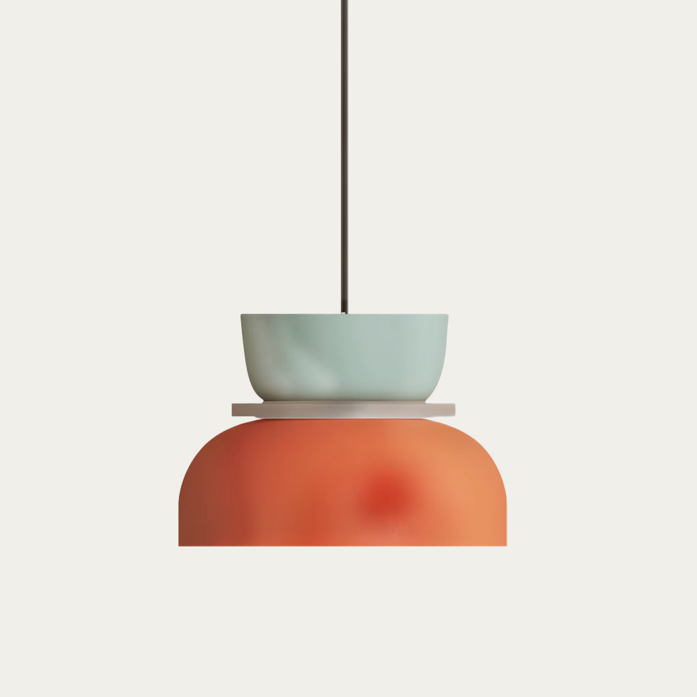 Skorter | Nordic Color Block Pendant Light Fixture - Modern Hanging Lamp for Kitchen & Dining Room