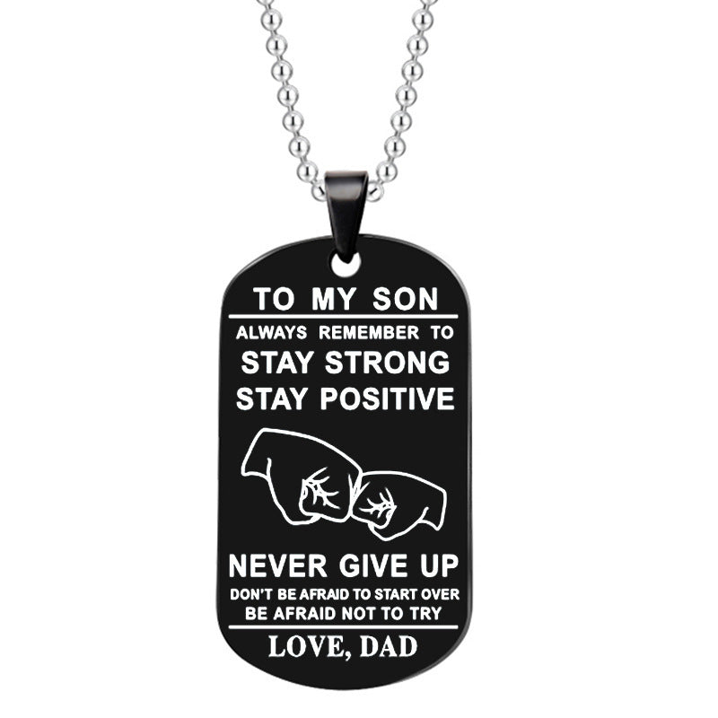 Skorter | English Alphabet Stainless Steel Necklace