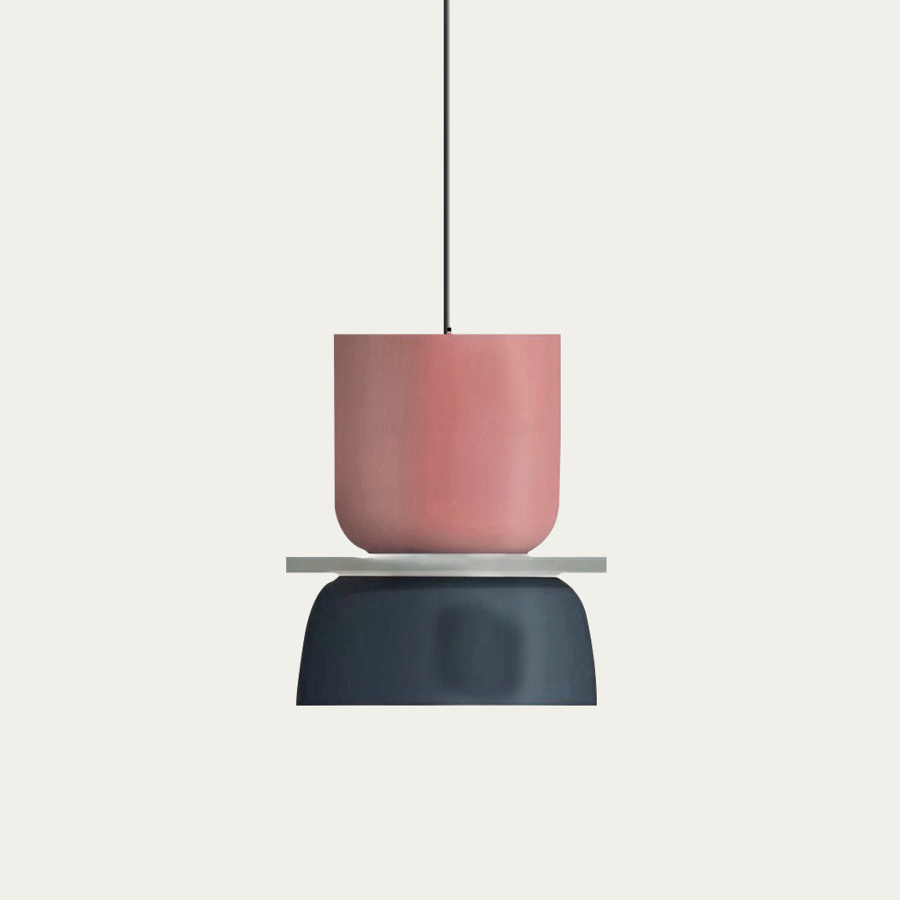 Skorter | Nordic Color Block Pendant Light Fixture - Modern Hanging Lamp for Kitchen & Dining Room