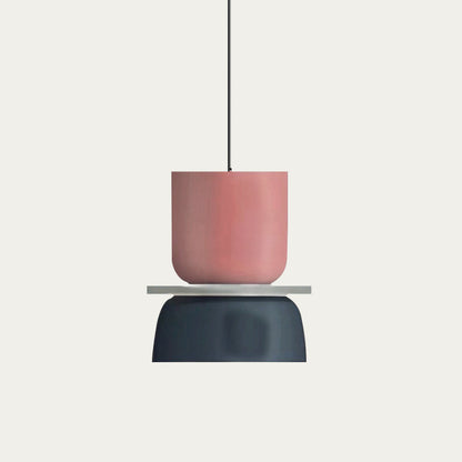 Skorter | Nordic Color Block Pendant Light Fixture - Modern Hanging Lamp for Kitchen & Dining Room