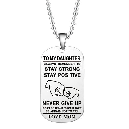 Skorter | English Alphabet Stainless Steel Necklace