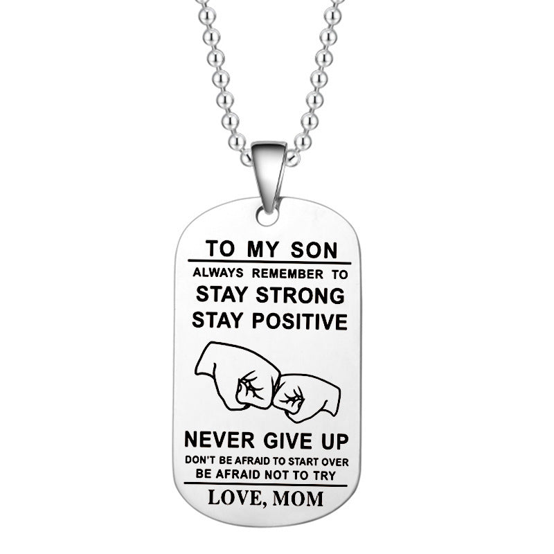 Skorter | English Alphabet Stainless Steel Necklace