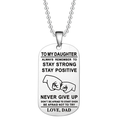 Skorter | English Alphabet Stainless Steel Necklace