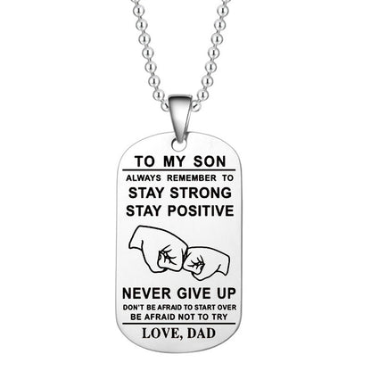 Skorter | English Alphabet Stainless Steel Necklace