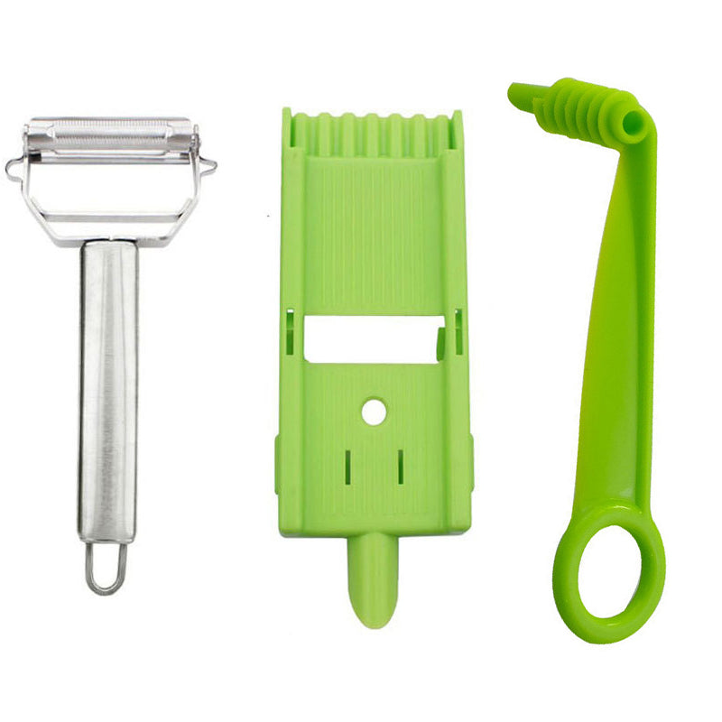 skorter | 2-In-1 Vegetable Cutter & Slicer, Multi Double Knife Peeler