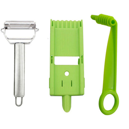 skorter | 2-In-1 Vegetable Cutter & Slicer, Multi Double Knife Peeler