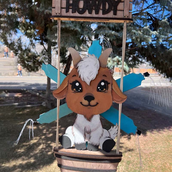 Djurvindspinner gårdsdekoration