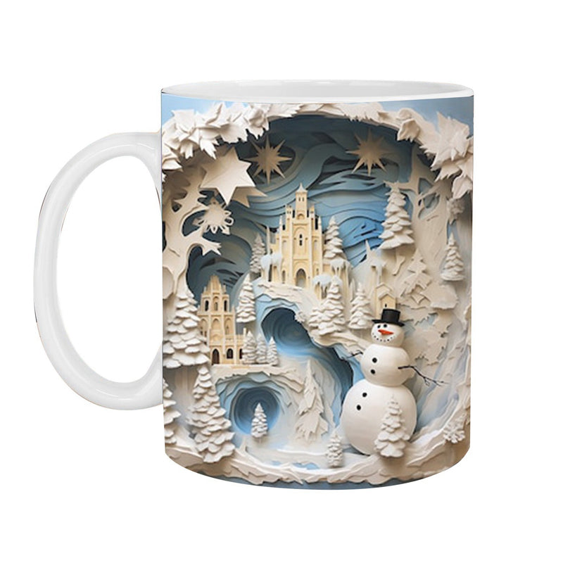 skorter | 3d Christmas Snowman Mug