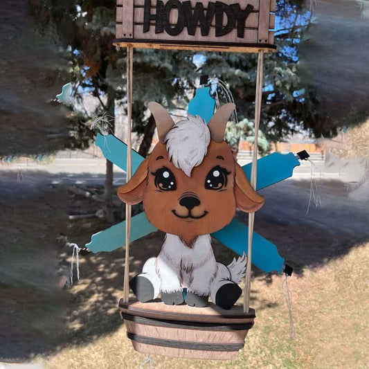 Skorter | Animal Windmill Yard Art Decoration – Whimsical Outdoor Garden Spinner