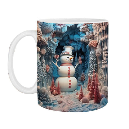 skorter | 3d Christmas Snowman Mug