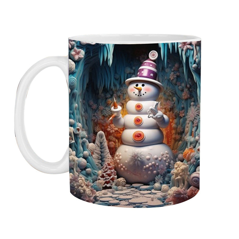 skorter | 3d Christmas Snowman Mug