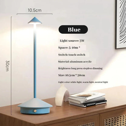 Skorter | Elegant rechargeable metallic table lamp
