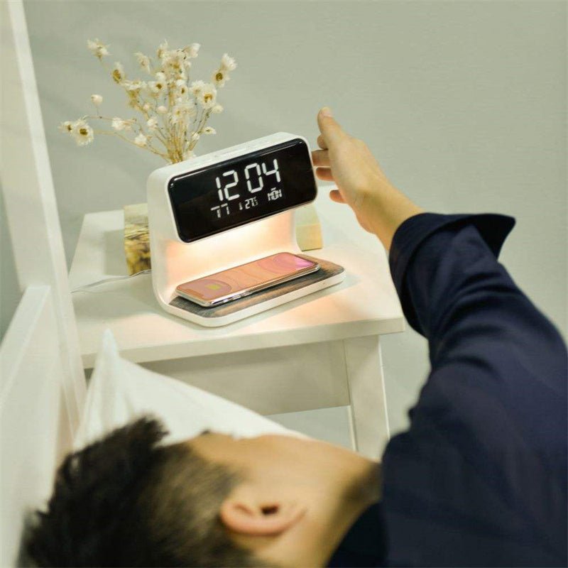 Skorter | SleekStation – Clutter-Free Nightstand Solution with Touch Lamp