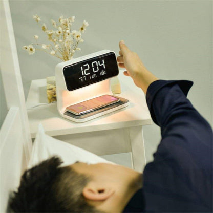 Skorter | SleekStation – Clutter-Free Nightstand Solution with Touch Lamp