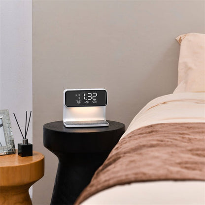 Skorter | SleekStation – Clutter-Free Nightstand Solution with Touch Lamp