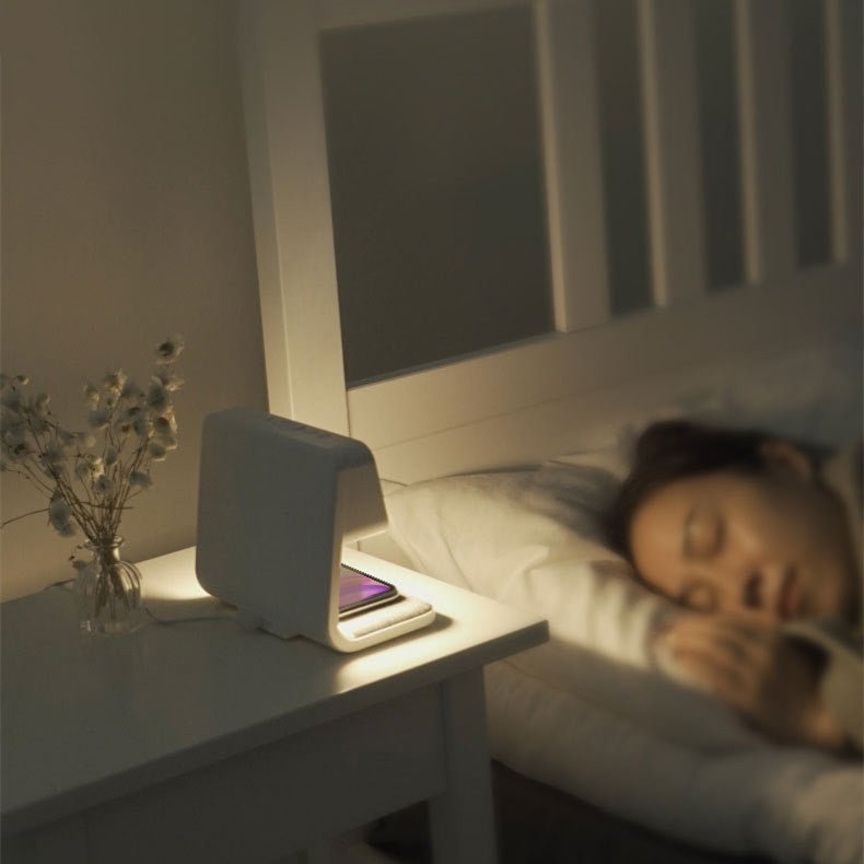 Skorter | SleekStation – Clutter-Free Nightstand Solution with Touch Lamp