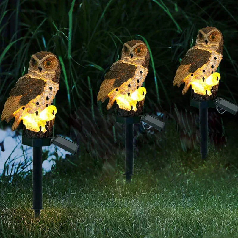 Skorter | Solar powered Owl Garden Lamp - OwlGlow