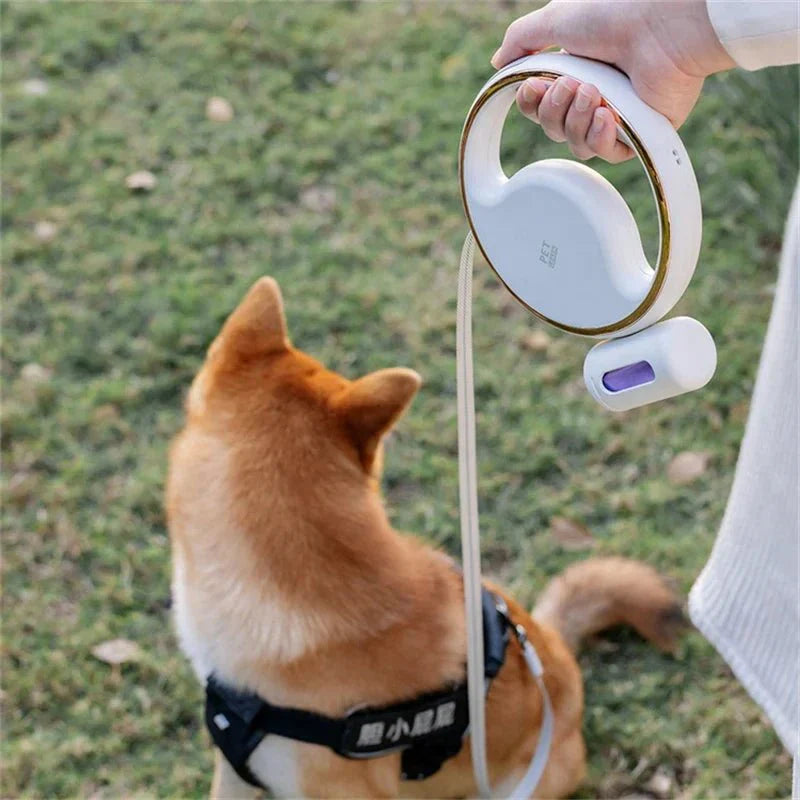 Skorter | SmartLead – Automatic Dog Leash with LED Light and Waste Bag Holder
