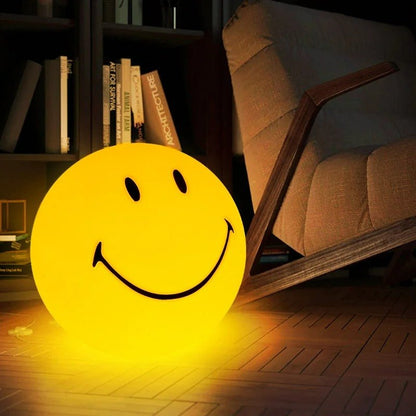Skorter | LED Rechargeable Smiley Night Light | Cute Glow Buddy for Kids' Bedroom & Nursery Decor
