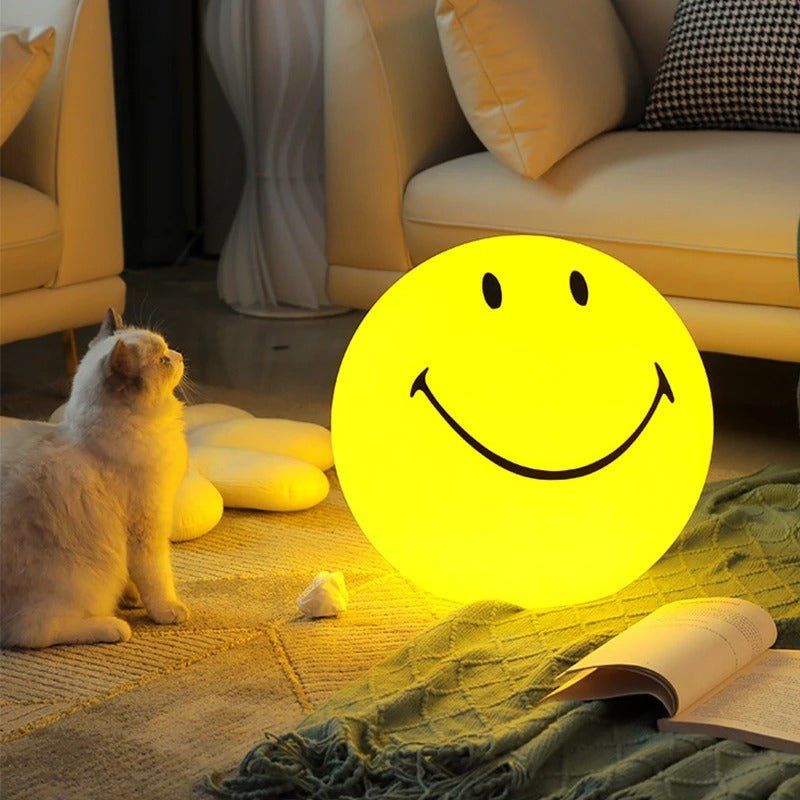 Skorter | LED Rechargeable Smiley Night Light | Cute Glow Buddy for Kids' Bedroom & Nursery Decor