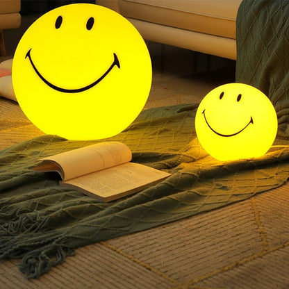 Skorter | LED Rechargeable Smiley Night Light | Cute Glow Buddy for Kids' Bedroom & Nursery Decor