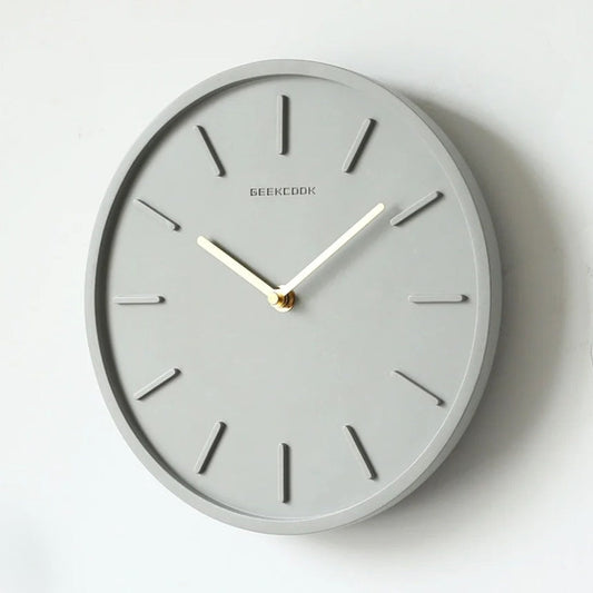 Skorter | Nordic Concrete Wall Clock with Metal Pendulum