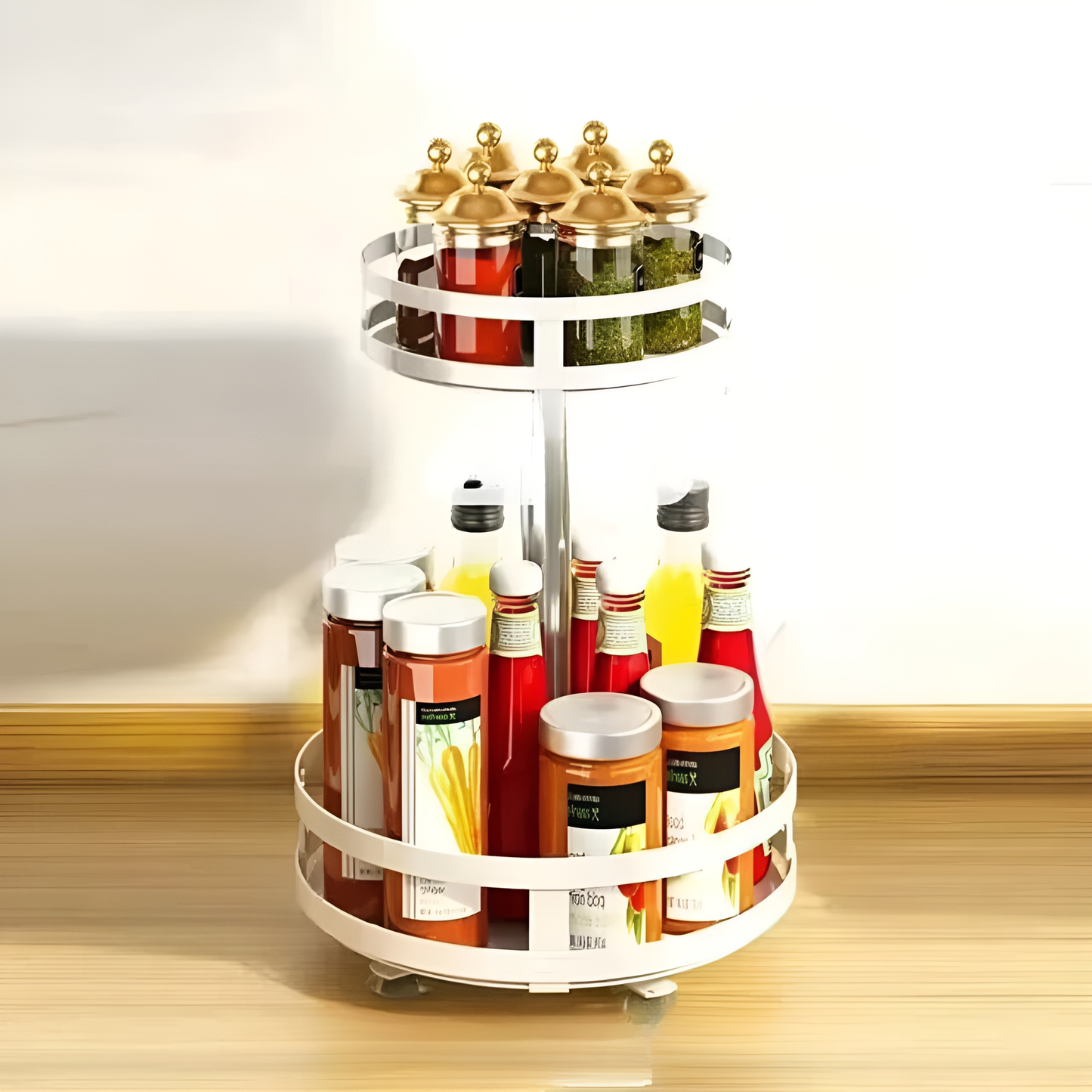 Skorter | 360° Rotating Ingot Rack for Kitchen Cabinets