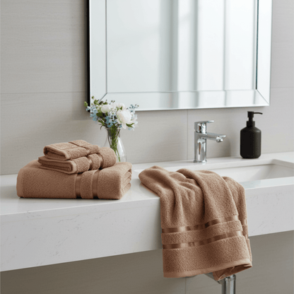 Skorter | Opulenze Roman Hand & Face Towels | Plush, lightweight towels designed for style and daily care