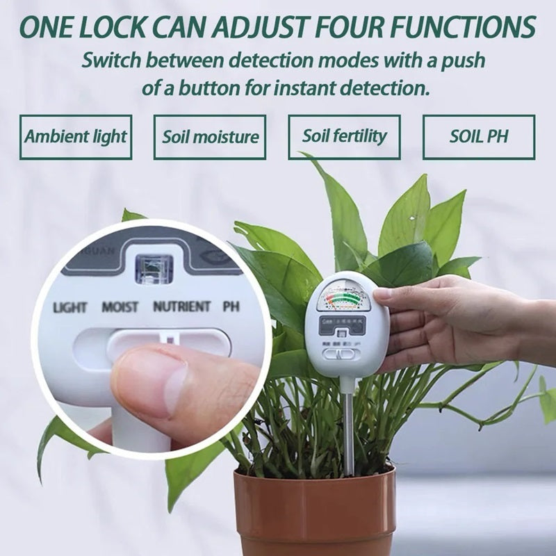 Skorter | 4-In-1 Smart Soil Meter for Precise Plant Care Monitoring