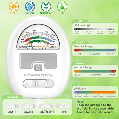 Skorter | 4-In-1 Smart Soil Meter for Precise Plant Care Monitoring