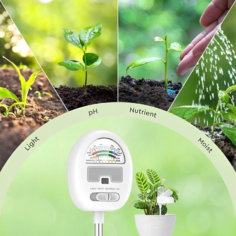 Skorter | 4-In-1 Smart Soil Meter for Precise Plant Care Monitoring