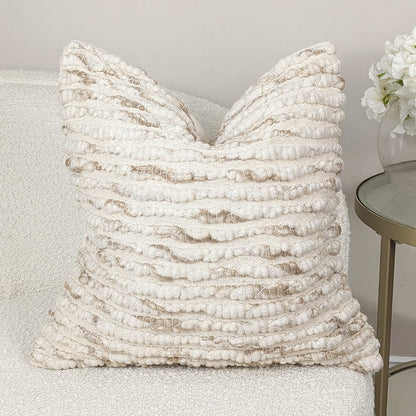 Skorter | Solano Textured Neutral Cushion - 45x45cm