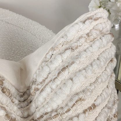 Skorter | Solano Textured Neutral Cushion - 45x45cm