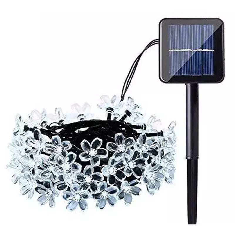 Skorter | Solar Cherry Blossom String Lights – Waterproof Fairy Lighting for Gardens, Weddings, Parties, & Christmas Décor