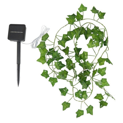 Skorter | IvyGlow Solar Light Chain Ivy | Waterproof | LED Mood Light for Garden & Balcony | Decor for Outdoor Areas