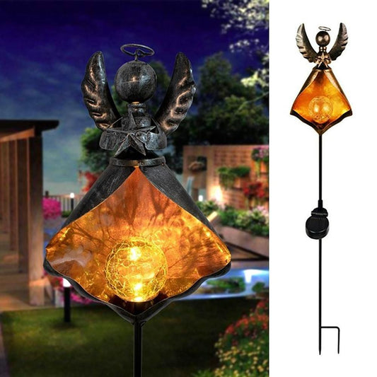 Skorter | Solar Energy LED Simulated Flame Light Lawn Lantern Lamp Waterproof Outdoor Light