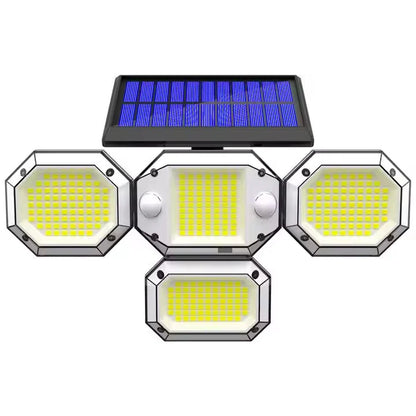 Skorter | Sunlight Outdoor with Remote Control Double Motion Sensor Light 306/208 Led Wall Lamp IP65 Spotlight Outdoor Garage Lighting