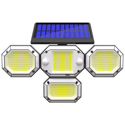 Skorter | Sunlight Outdoor with Remote Control Double Motion Sensor Light 306/208 Led Wall Lamp IP65 Spotlight Outdoor Garage Lighting