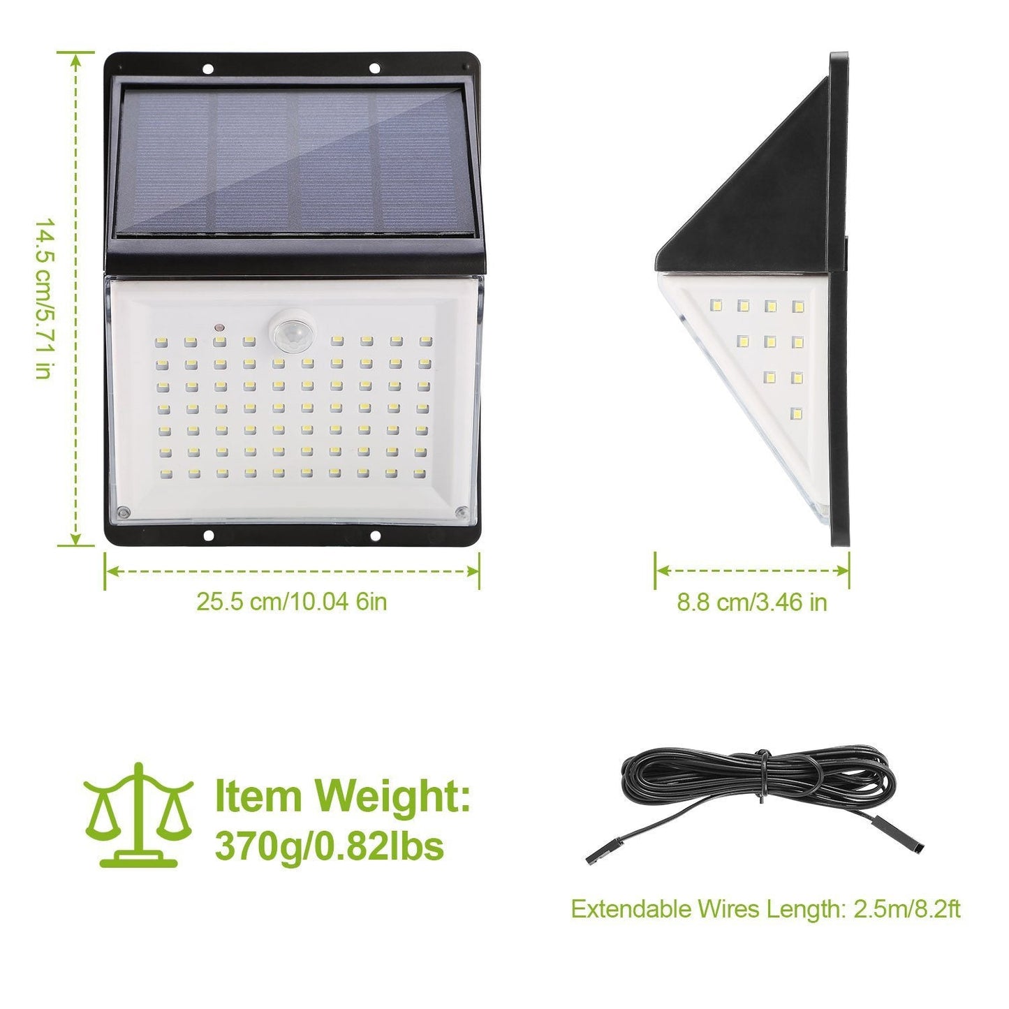 Skorter | Sollys 88 LED Outdoor Wall Lamps