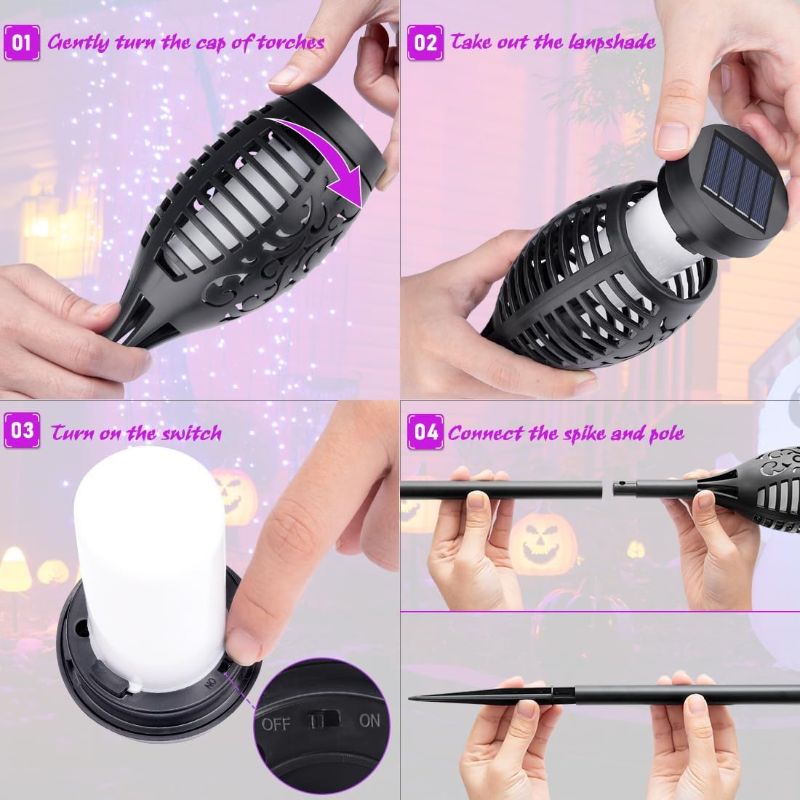 Solar Lights For Outside With Flickering Flame - SKØRTER