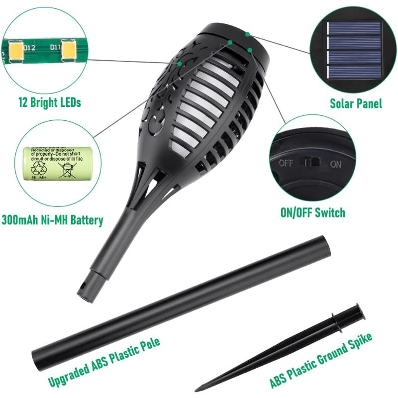 Solar Lights For Outside With Flickering Flame - SKØRTER