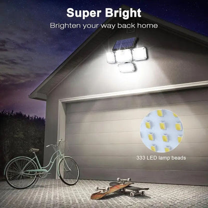 Skorter | Sold outdoor lighting 333 LED lamps with motion sensor 4 heads