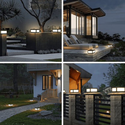 Solar Outdoor Modern Post Light - SKØRTER