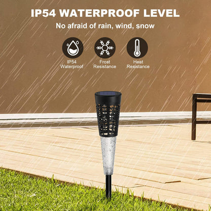 Solar Pathway Lights Hollow out Decor IP54 Waterproof Solar Powered Garden Light - SKØRTER