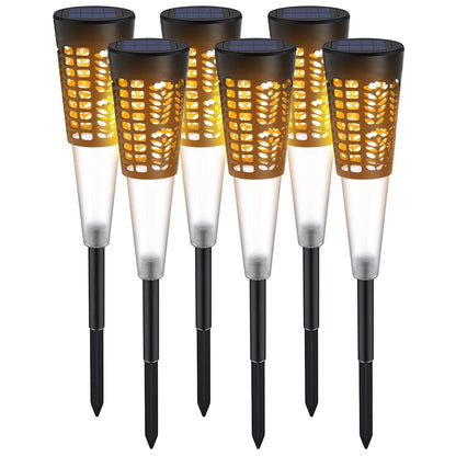 Solar Pathway Lights Hollow out Decor IP54 Waterproof Solar Powered Garden Light - SKØRTER