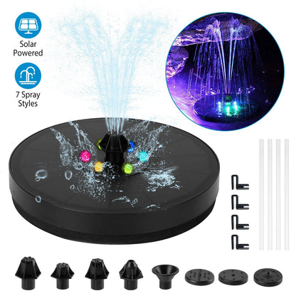 Skorter | Solar-powered fountain pump with LED lights