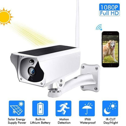 Skorter | Solar-powered IP camera with rechargeable batteries HD 1080p loop recording