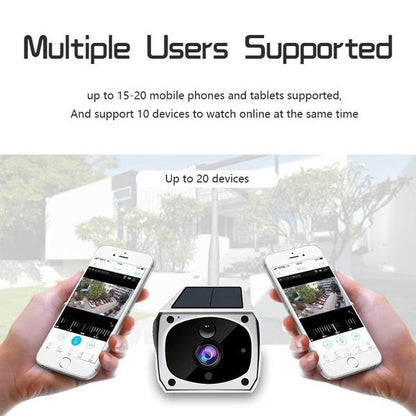 Skorter | Solar-powered IP camera with rechargeable batteries HD 1080p loop recording