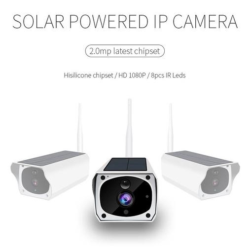 Skorter | Solar-powered IP camera with rechargeable batteries HD 1080p loop recording
